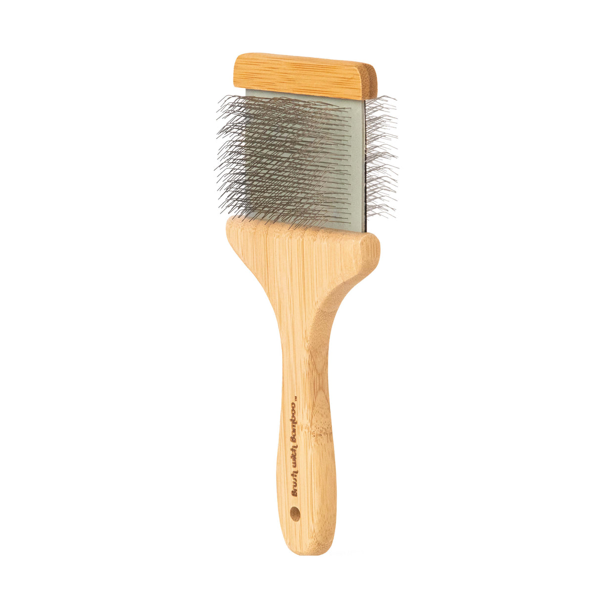 Brush With Bamboo - Bamboo Flexible Slicker Pet Brush