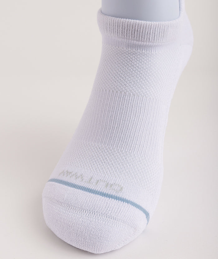 Flagship White Supima Cotton Ankle Socks 3-Pack
