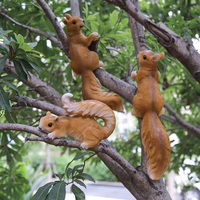 Garden Squirrel Statue one, two, or three ID E512 - 5101 - foxberryparkproducts