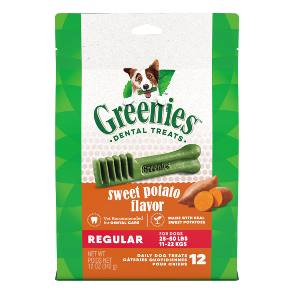 Greenies - Sweet Potato Flavor Dental Dog Treats Regular 11 - 22kg