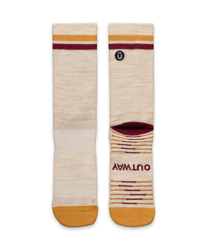 Sand Merino Wool Lite Crew Socks