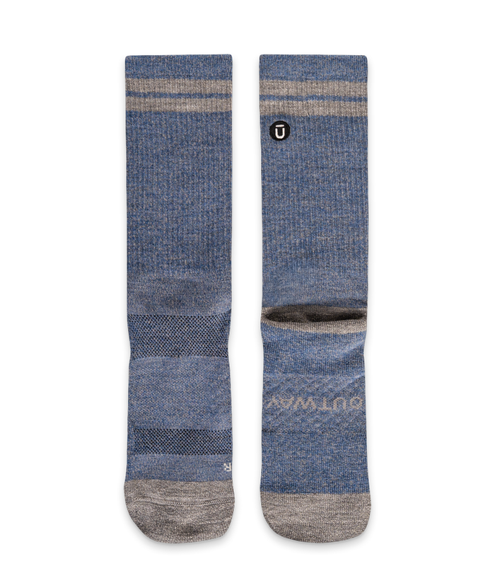 Sky Merino Wool Midweight Crew Socks