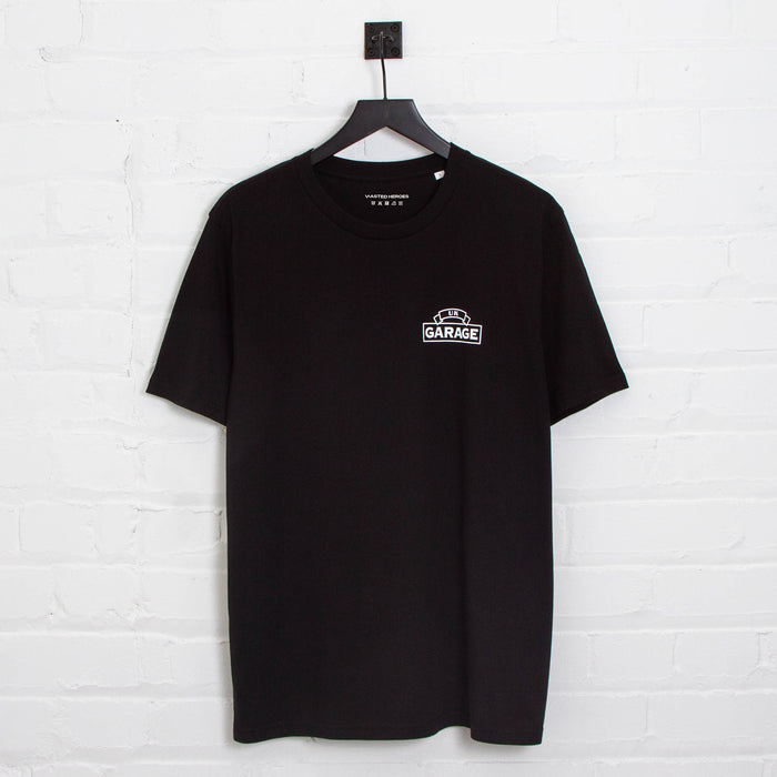 UK Garage Back Print - Tshirt - Black