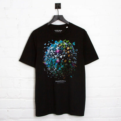 005 Disco Psychedelia Front Print - Tshirt - Black