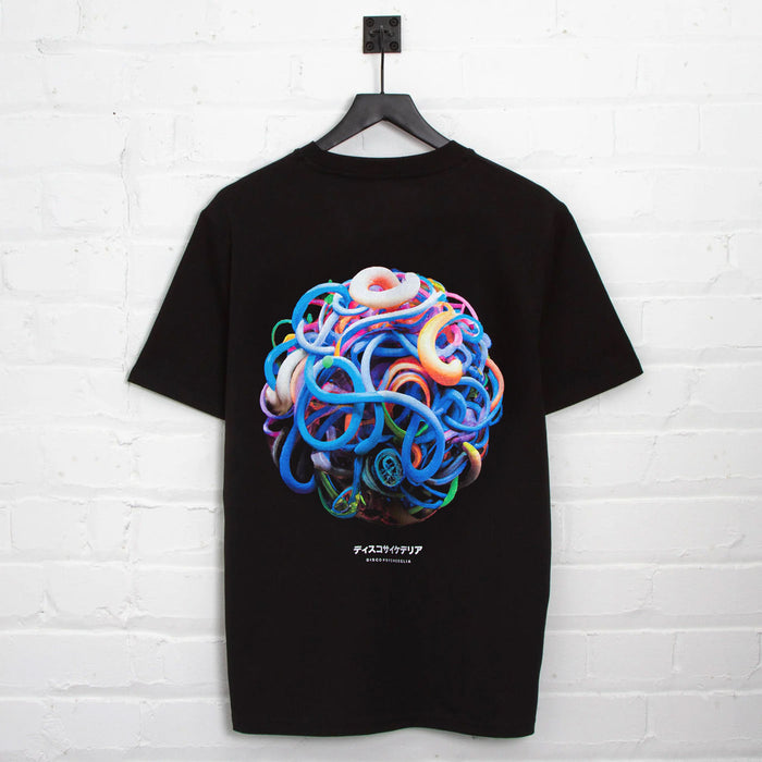 014 Disco Psychedelia Back Print - Tshirt - Black
