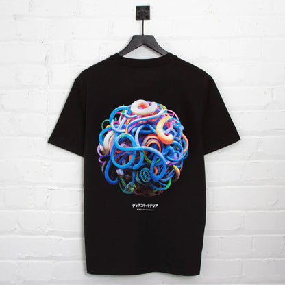 014 Disco Psychedelia Back Print - Tshirt - Black