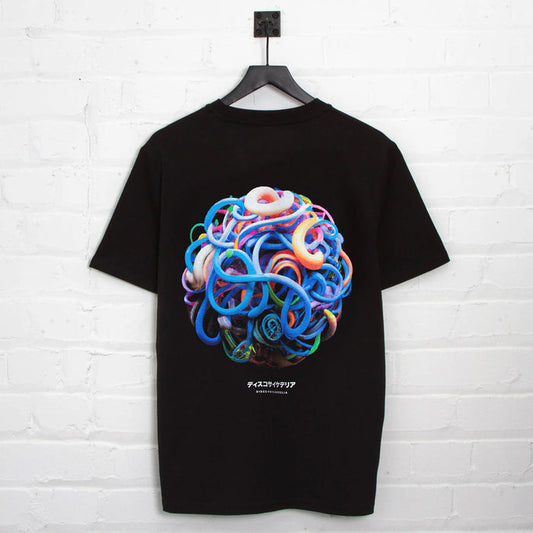 014 Disco Psychedelia Back Print - Tshirt - Black