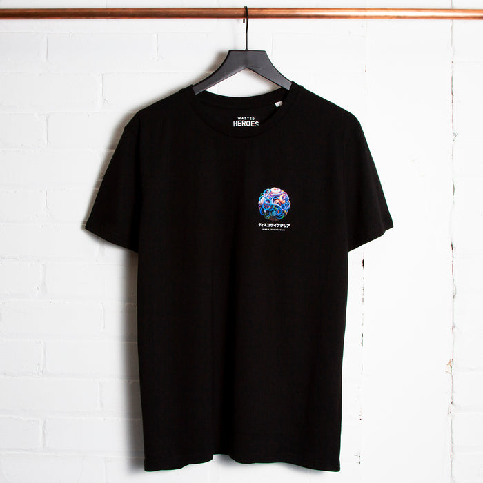 014 Disco Psychedelia Back Print - Tshirt - Black