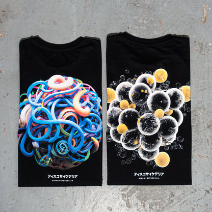 014 Disco Psychedelia Back Print - Tshirt - Black