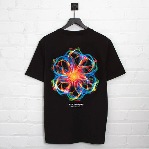 016 Disco Psychedelia Back Print - Tshirt - Black