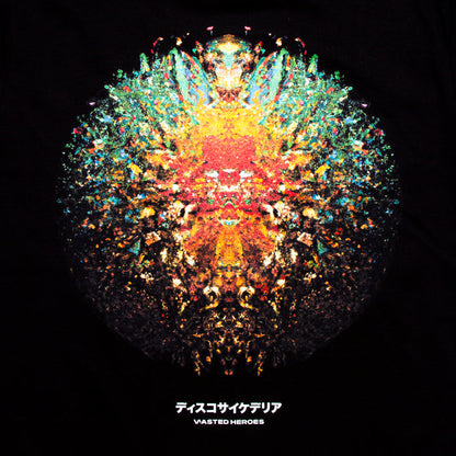 021 Disco Psychedelia Back Print - Tshirt - Black