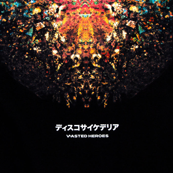 021 Disco Psychedelia Front Print - Tshirt - Black