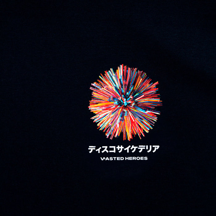 024 Disco Psychedelia Back Print - Tshirt - Black