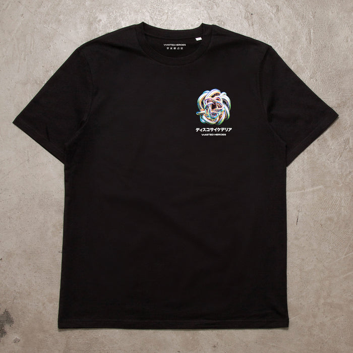 025 Disco Psychedelia Back Print - Tshirt - Black