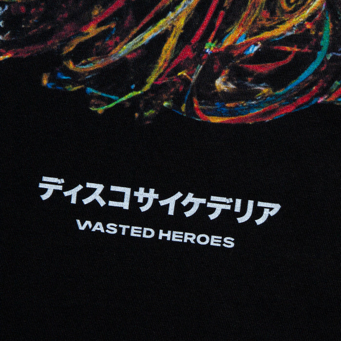 029 Disco Psychedelia Back Print - Tshirt - Black