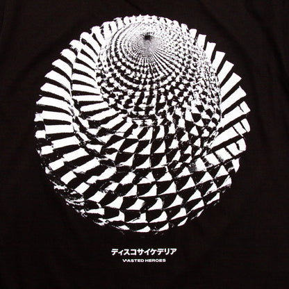 035 Disco Psychedelia Back Print - Tshirt - Black
