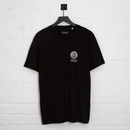 035 Disco Psychedelia Back Print - Tshirt - Black