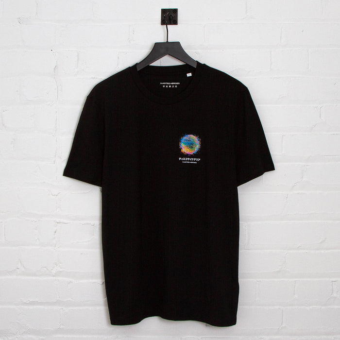 038 Disco Psychedelia Back Print - Tshirt - Black