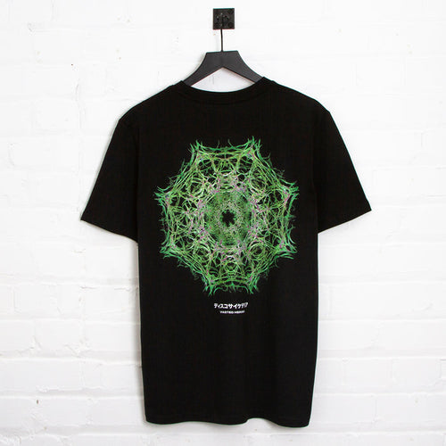 041 Disco Psychedelia Back Print - Tshirt - Black