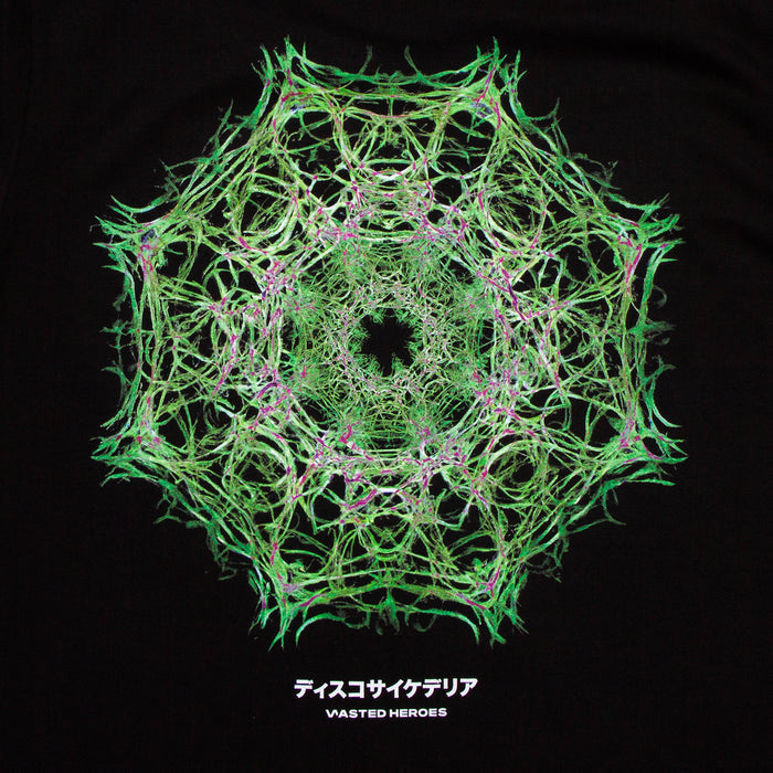 041 Disco Psychedelia Back Print - Tshirt - Black