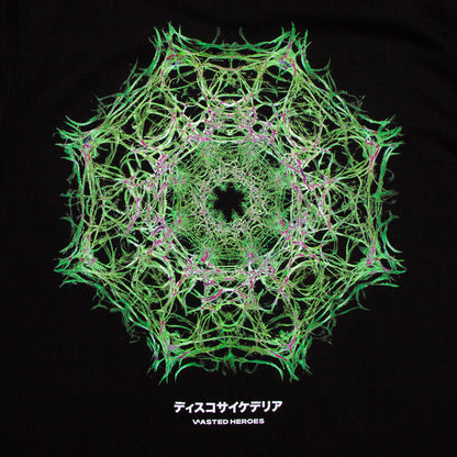 041 Disco Psychedelia Back Print - Tshirt - Black