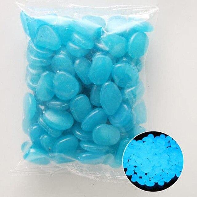 100Pcs Glow in the Dark Garden Pebbles - foxberryparkproducts