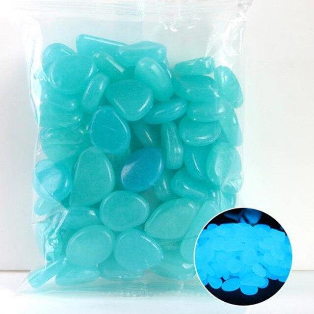 100Pcs Glow in the Dark Garden Pebbles - foxberryparkproducts