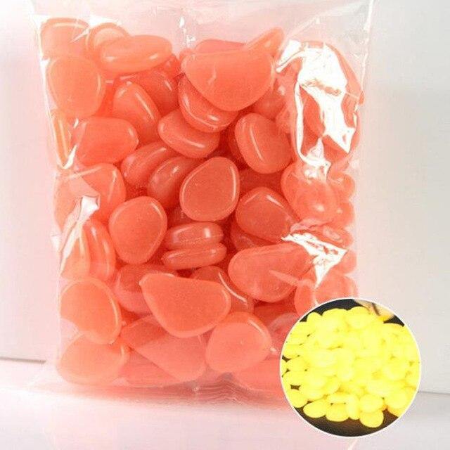 100Pcs Glow in the Dark Garden Pebbles - foxberryparkproducts