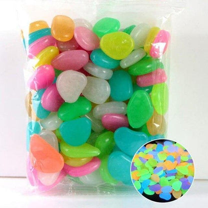 100Pcs Glow in the Dark Garden Pebbles - foxberryparkproducts