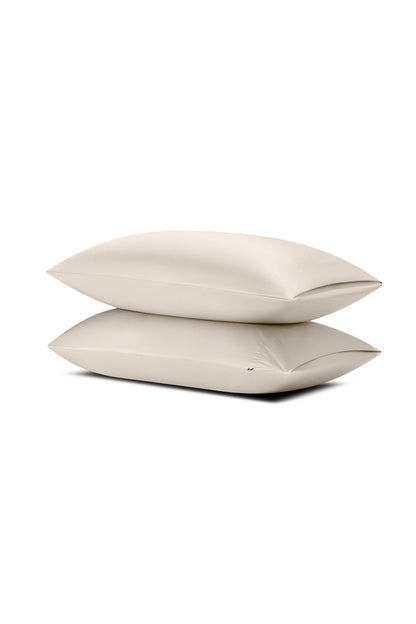 Bamboo Sateen Pillowcase Set in Sand Stone