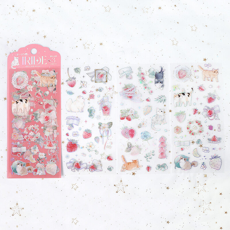 BGM - Foil Stamping Iride Sticker Sheets - Cat