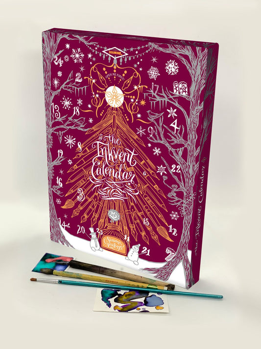 Diamine 2026 Inkvent Calendar Fountain Pen Ink - Burgundy Edition (Coming Soon)