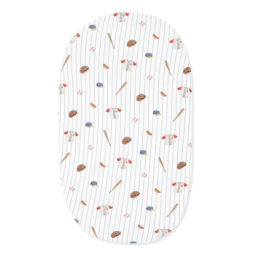 Oval Bassinet Sheet in Home Run