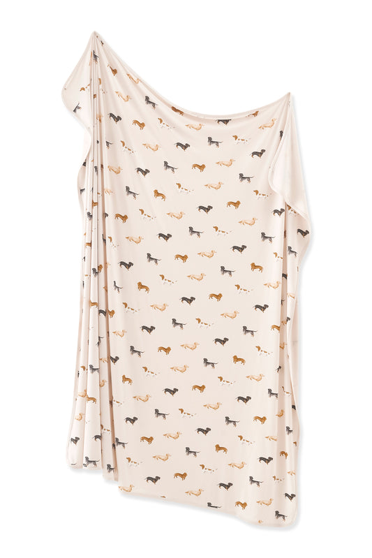 Swaddle Blanket in Dachshund