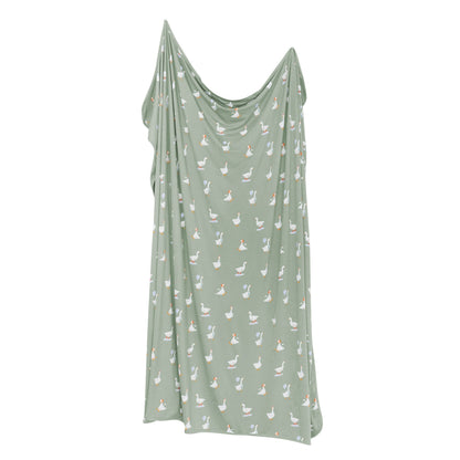 Swaddle Blanket in Silly Goose