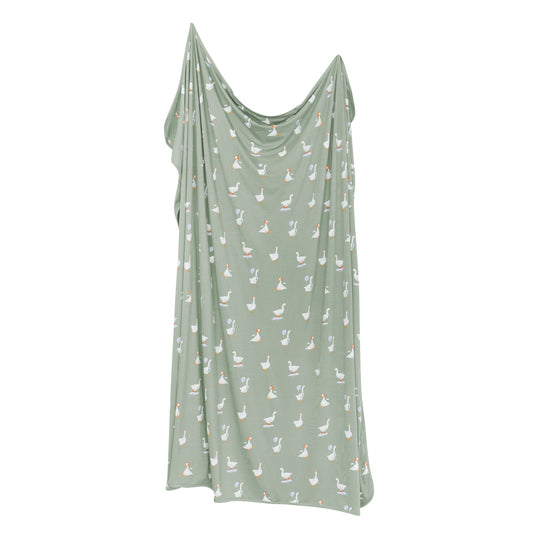 Swaddle Blanket in Silly Goose