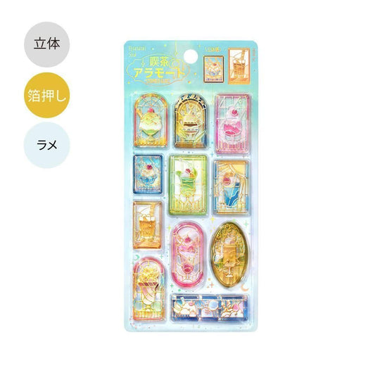 BGM 3D Sticker Sheet - Kyururun - Cafe a la Mode - Stained Glass Vol. 2 (Coming Soon)