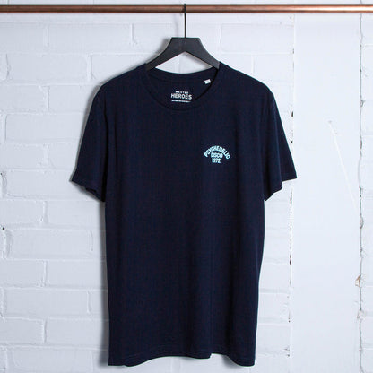 1972 Psychedelic Disco Back Print - Tshirt - French Navy