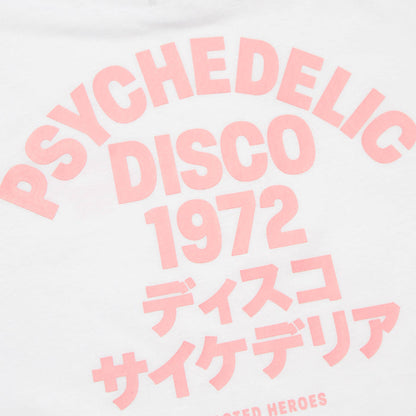 1972 Psychedelic Disco Back Print - Tshirt - White Pink
