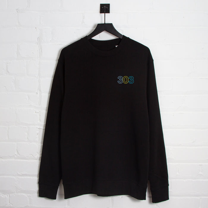 303 Colours Back Print - Sweatshirt - Black
