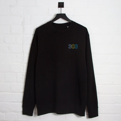 303 Colours Back Print - Sweatshirt - Black