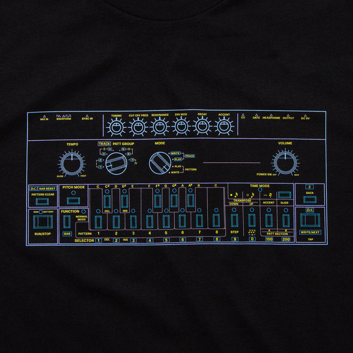 303 Colours Back Print - Tshirt - Black