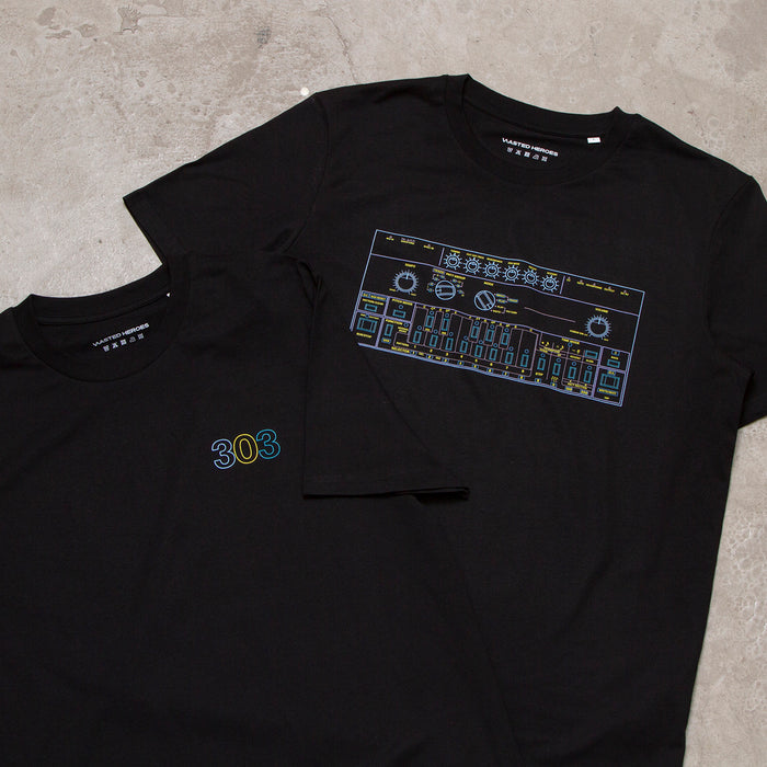 303 Colours Back Print - Tshirt - Black