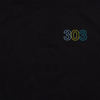 303 Colours Back Print - Tshirt - Black