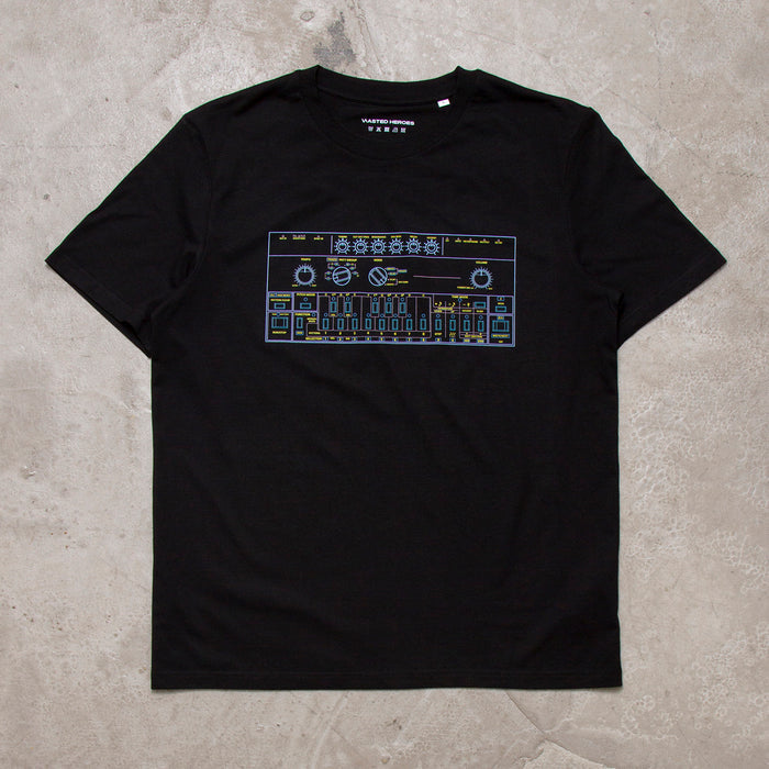 303 Colours Front Print - Tshirt - Black
