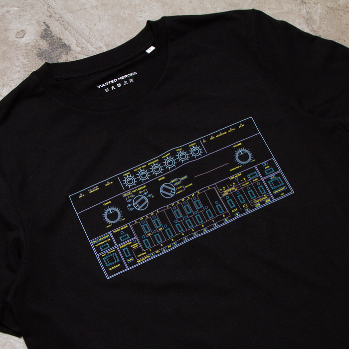 303 Colours Front Print - Tshirt - Black