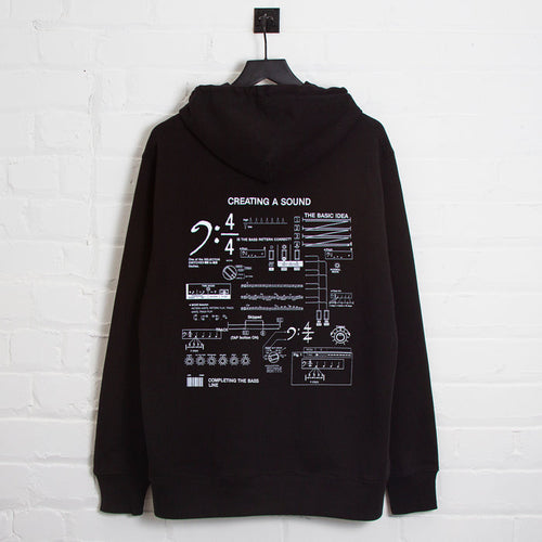 303 Sound Back Print - Hood - Black