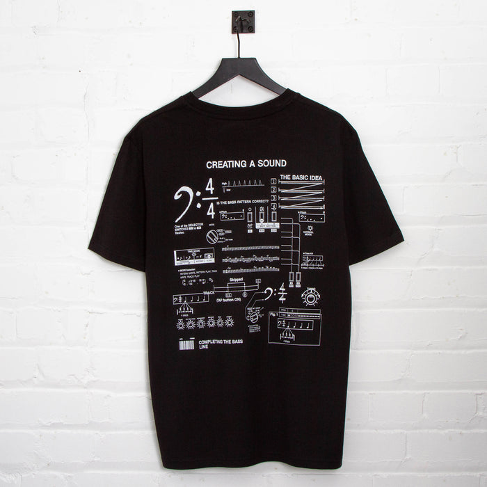 303 Sound Back Print - Tshirt - Black