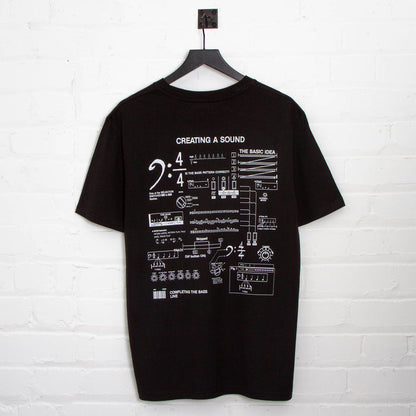 303 Sound Back Print - Tshirt - Black