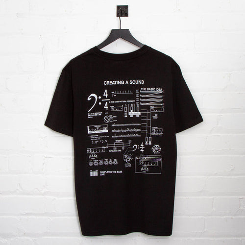 303 Sound Back Print - Tshirt - Black